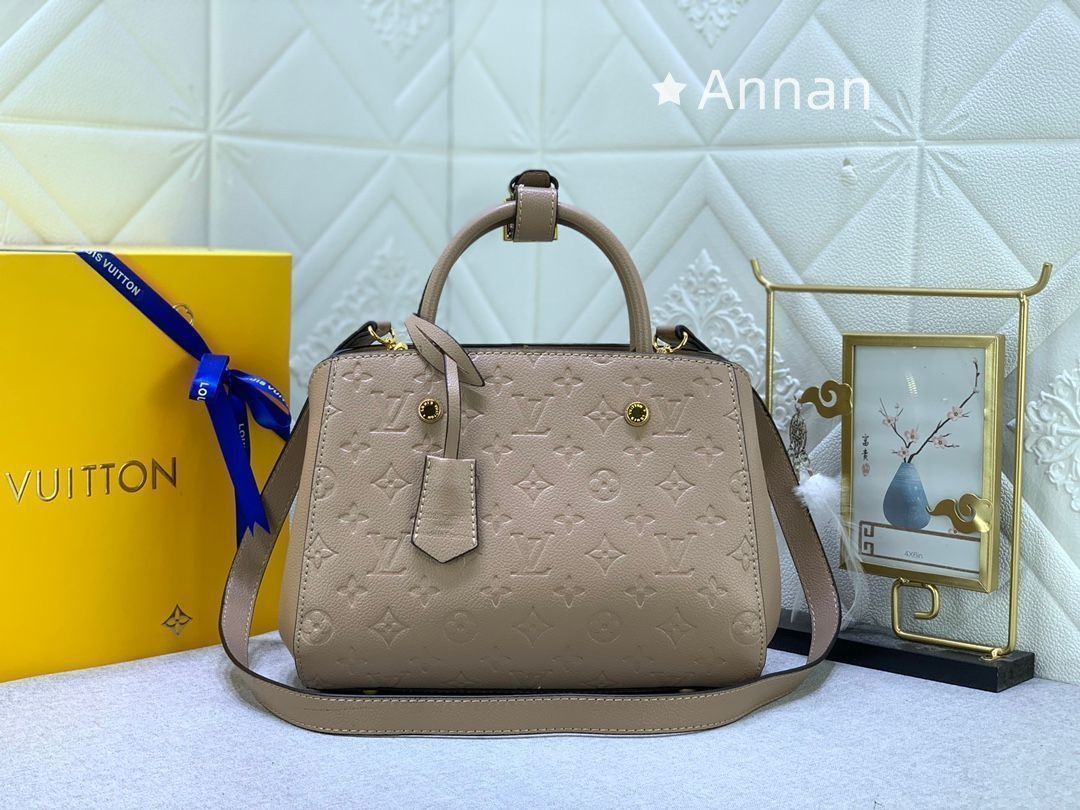 ルイヴィトン LOUIS VUITTON モンテーニュBB ハンドバッグ モノグラムアン 2way レザー ノワール