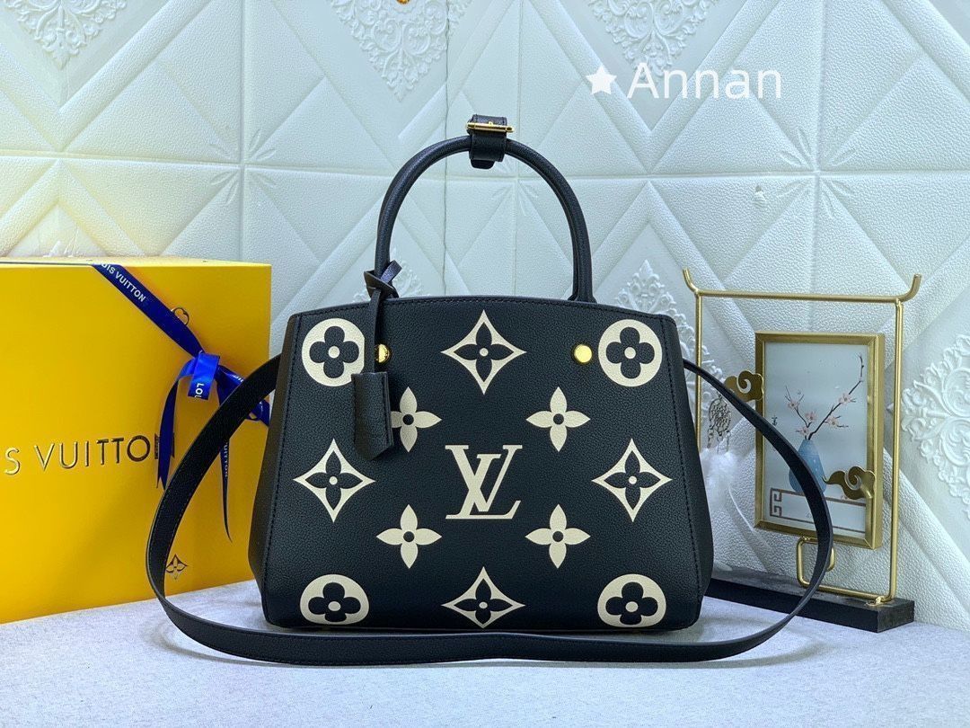 【超美品】 LOUIS VUITTON ルイヴィトン ハンドバッグ モノグラムアンプラント モンテーニュ MM　M45499