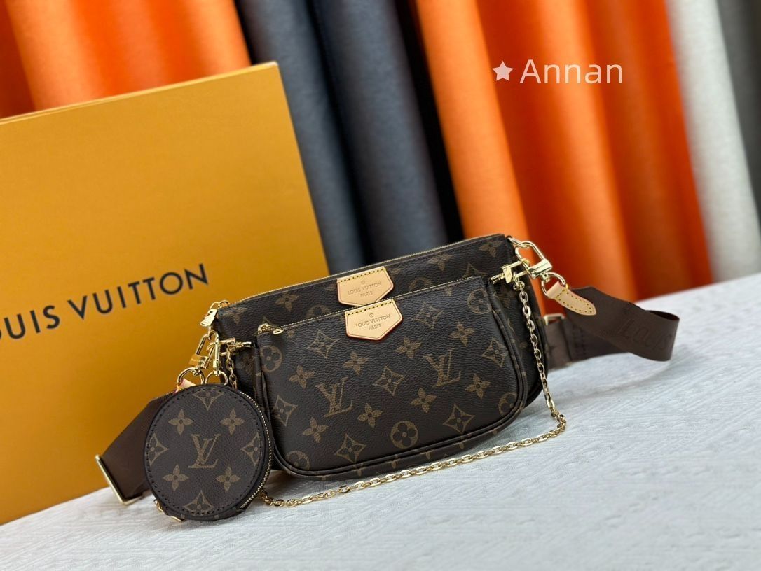 ルイ ヴィトン ショルダーバッグ レディース 美品 LOUIS VUITTON ルイヴィトン ショルダーバッグ ミュルティポシェット