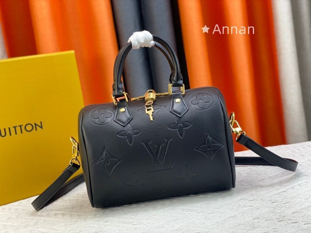 LOUIS VUITTON(ルイヴィトン) ハンドバッグ モノグラムアンプラント レディース美品 スピーディバンドリエール25 M58951 ノワール