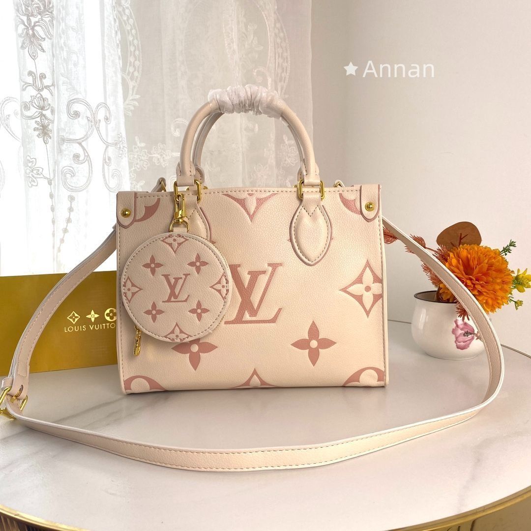 新品同様 LOUIS VUITTON ルイヴィトン ハンドバッグ ショルダーバッグ オンザゴー PM