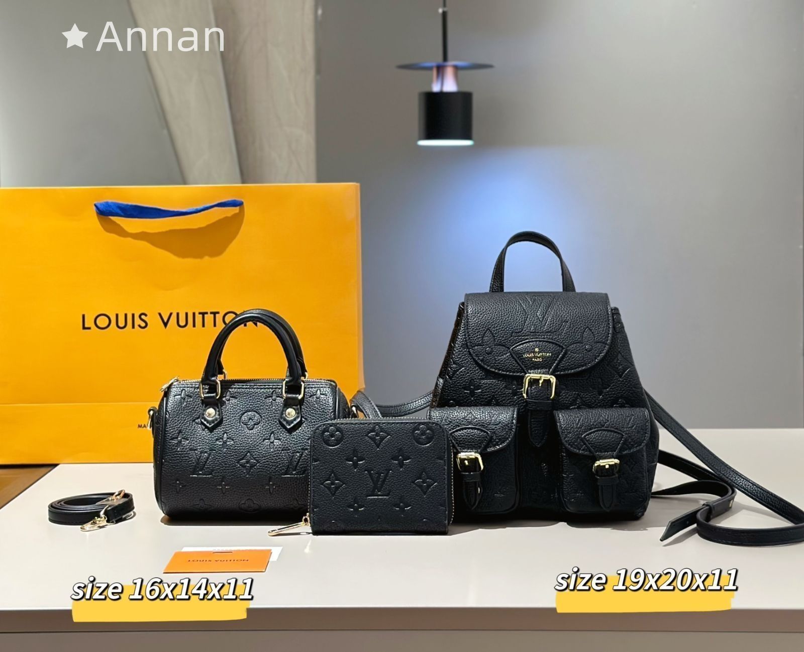 不動の人気実用性 LV LOUIS VUITTON ルイヴィトン リュック ショルダーバッグ 財布 3点セットバッグ