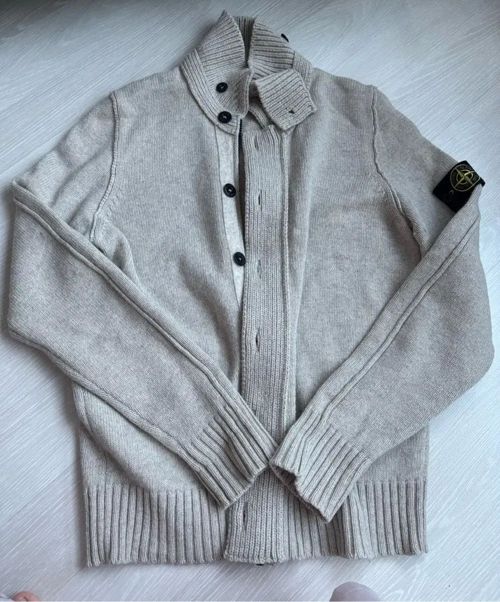 STONE ISLAND ストーンアイランド ニット ジップアップ カーディガン オートミール m