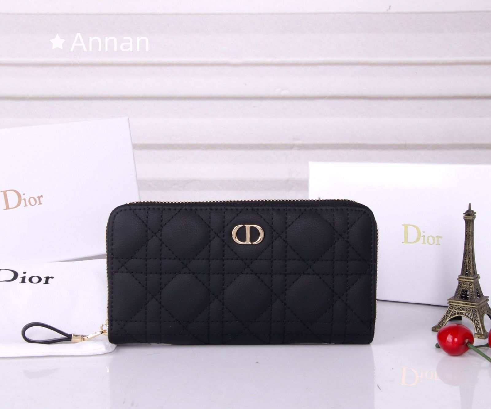 希少 新品 Christian Dior クリスチャンディオール 長財布 小銭入れ