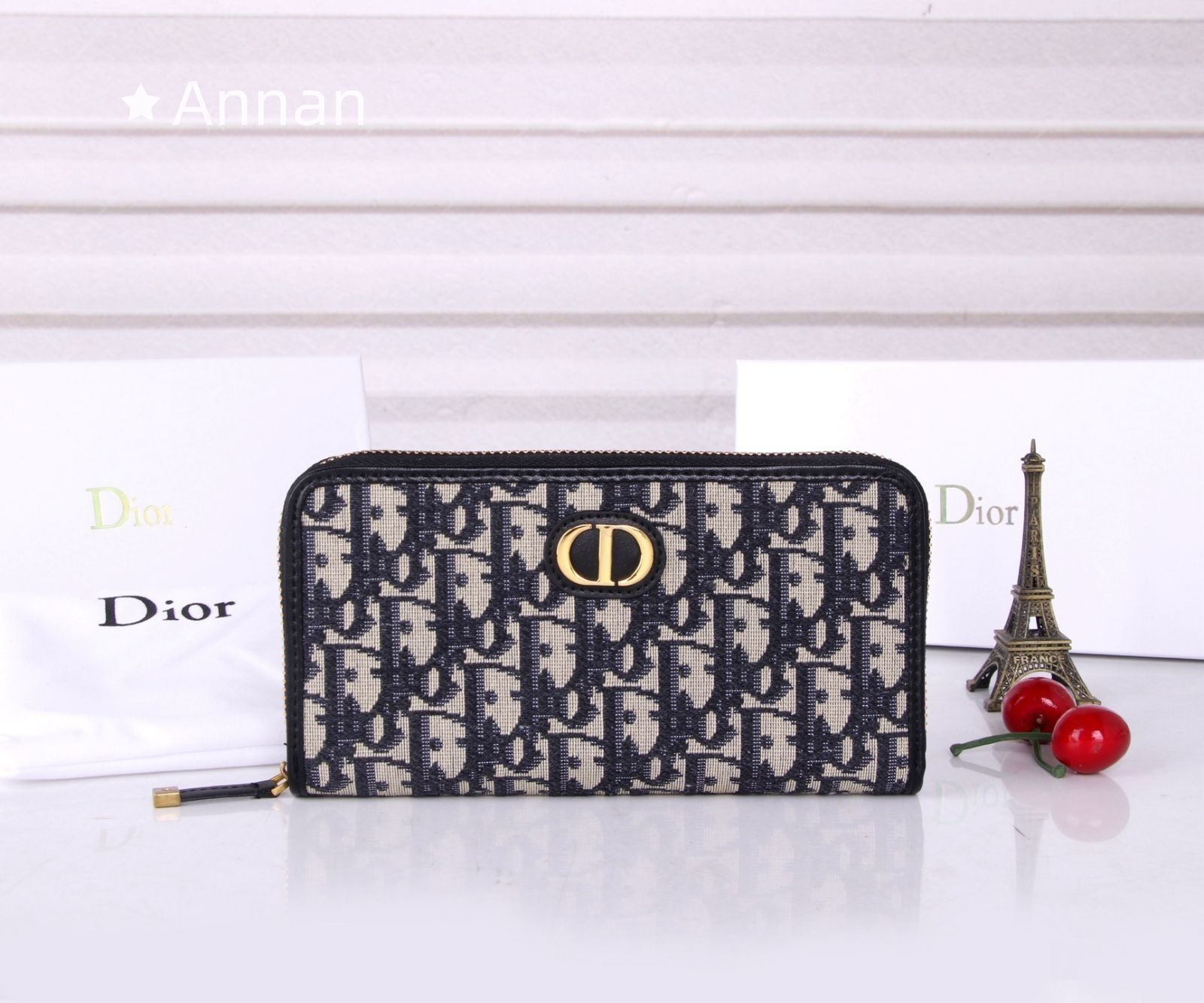 洒落 美品 Christian Dior クリスチャンディオール 長財布 小銭入れ