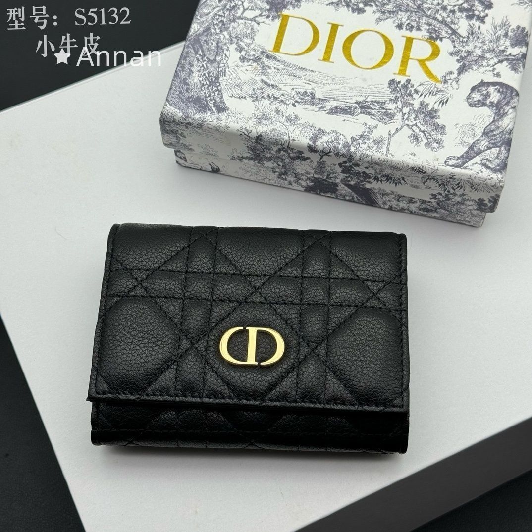 人気 極美品 Christian Dior クリスチャンディオール 折り財布 小銭入れ