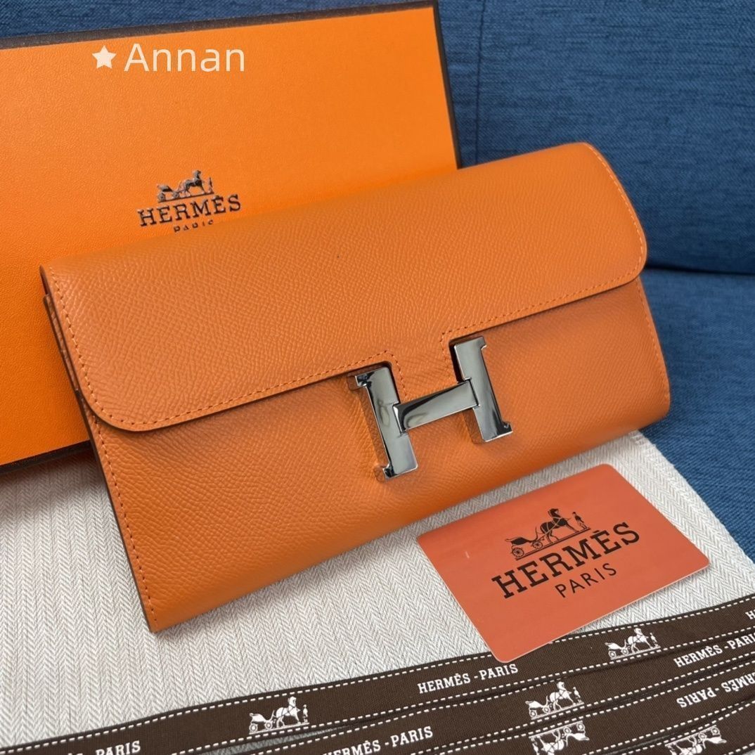 人気 超美品 HERMES エルメス ウォレッ 長財布 小銭入れ