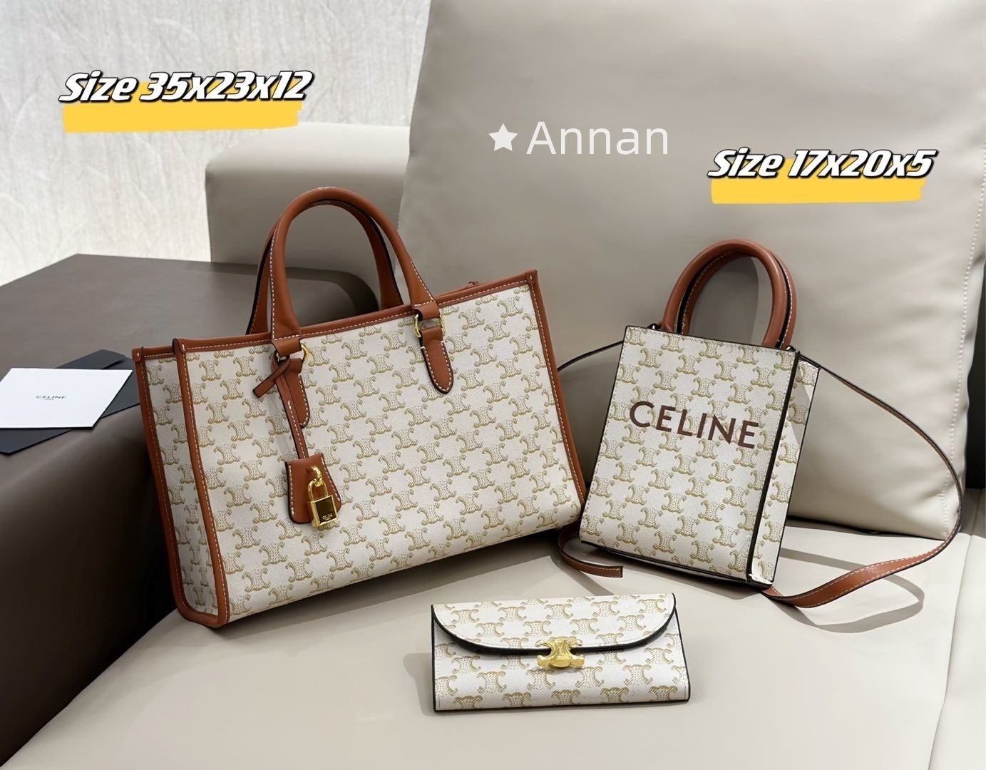 状態良 CELINE セリーヌ トートバッグ ハンドバッグ 財布 3点セット