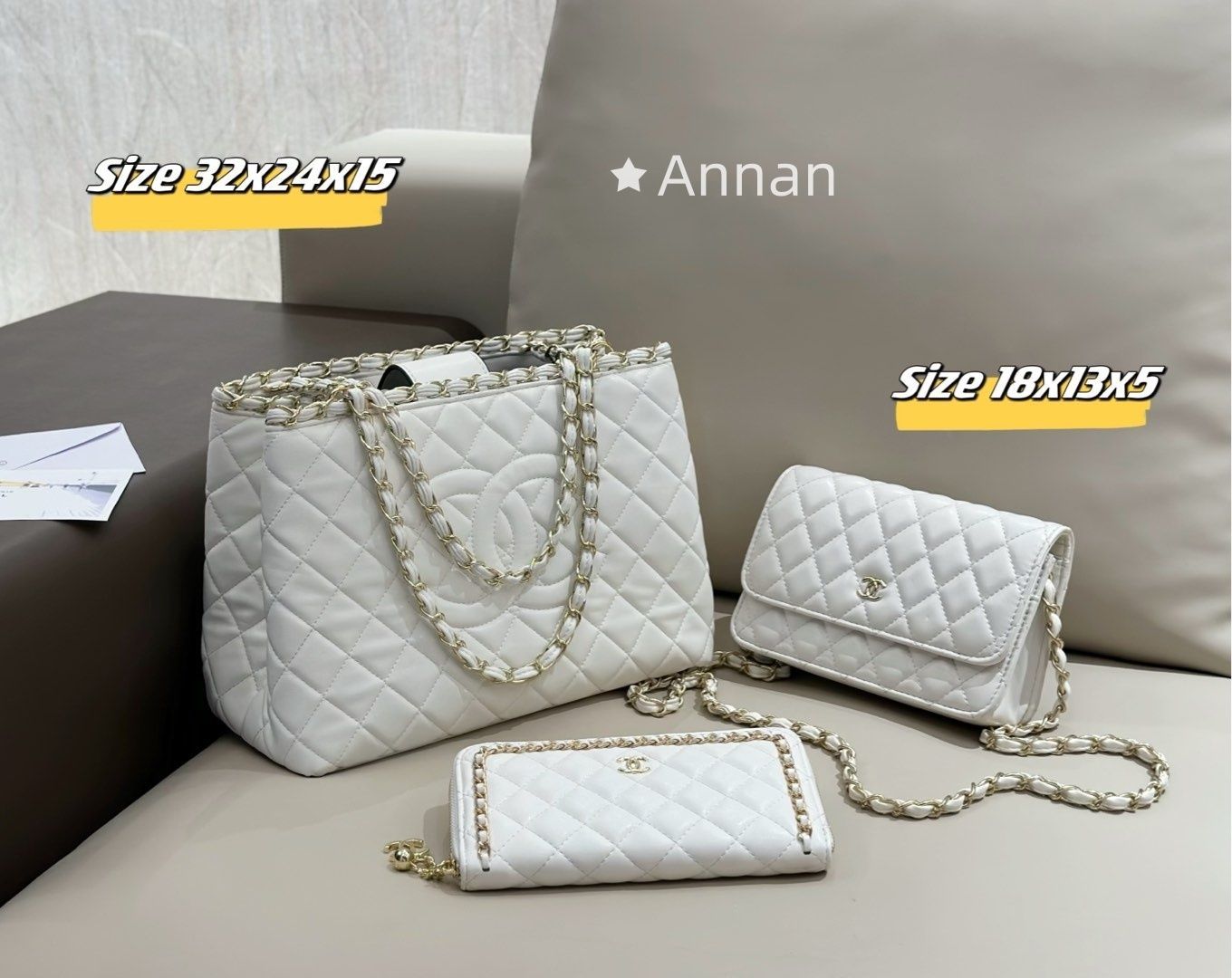 人気沸騰 CHANEL シャネル ショルダーバッグ ハンドバッグ 財布 3点セット