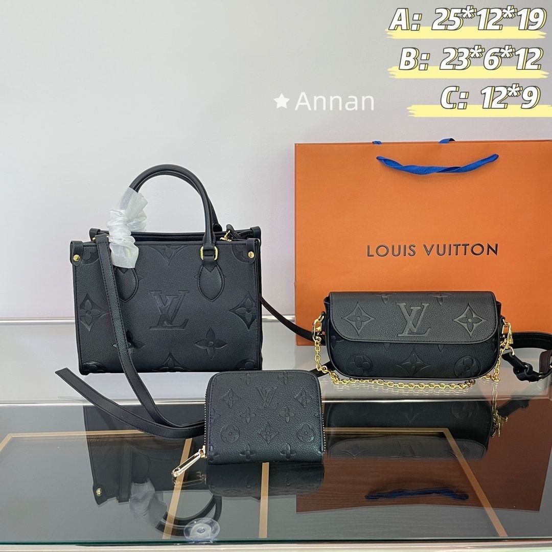 【限定】送料無料 LOUIS VUITTON ルイヴィトン ショルダーバッグ ハンドバッグ 財布 3点セット