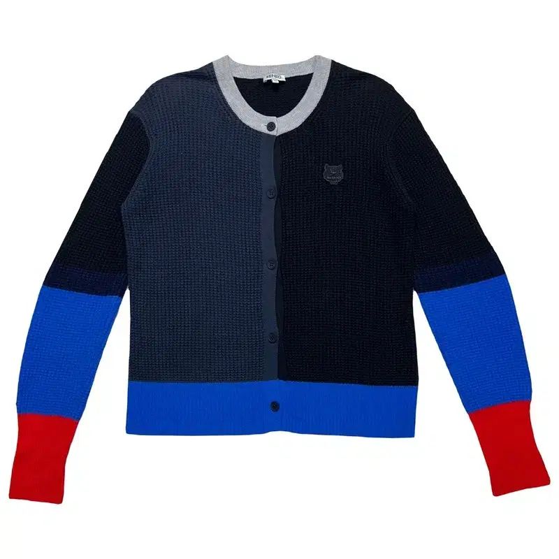 KENZO ワッフルニト カシミア カーディガン M