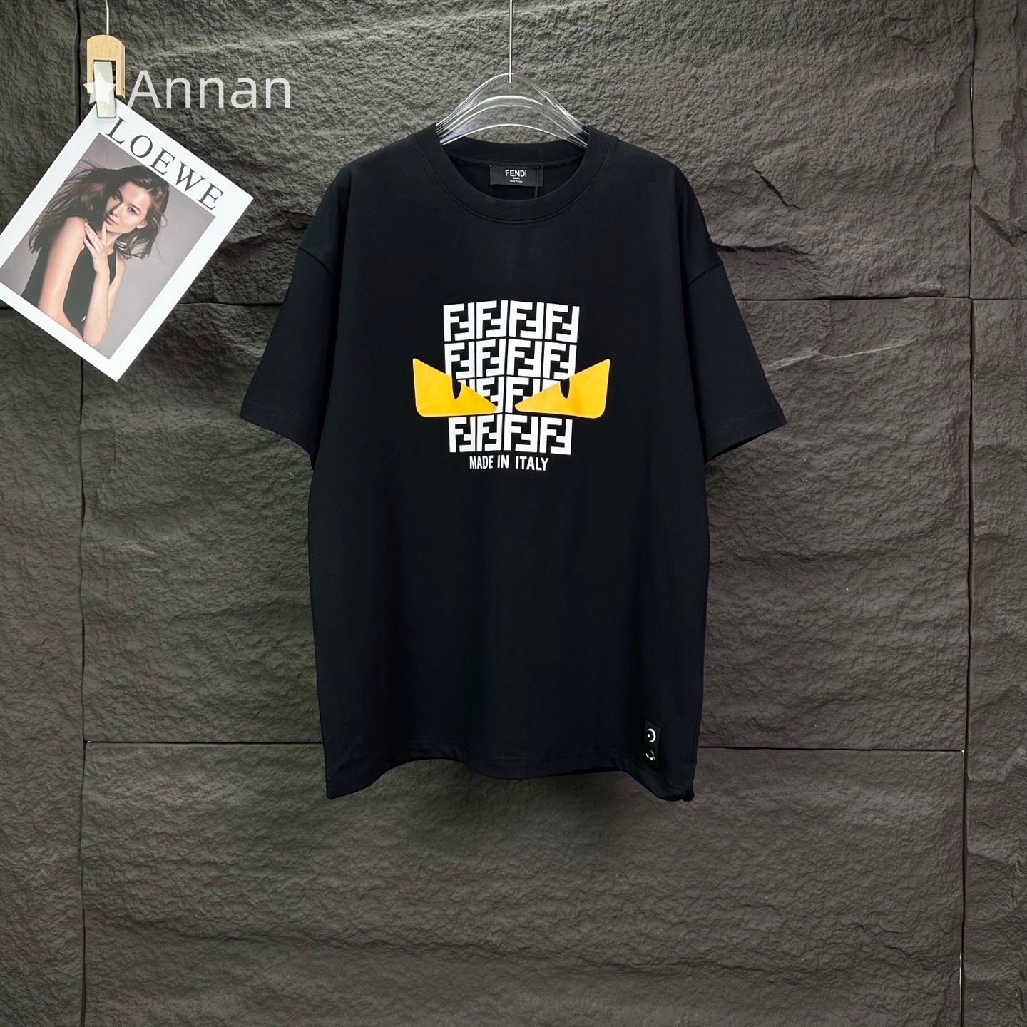 美品★極美品 FENDI フェンディ Tシャツ　半袖　夏服　トップス 男女兼用