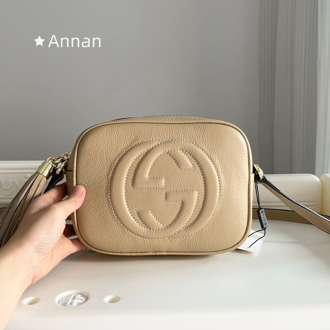 限界価格 本革 GUCCI グッチ ショルダーバッグ ソーホー スモールディスコ タッセル フリンジ ポシェット 斜め掛け レザー ブ308364