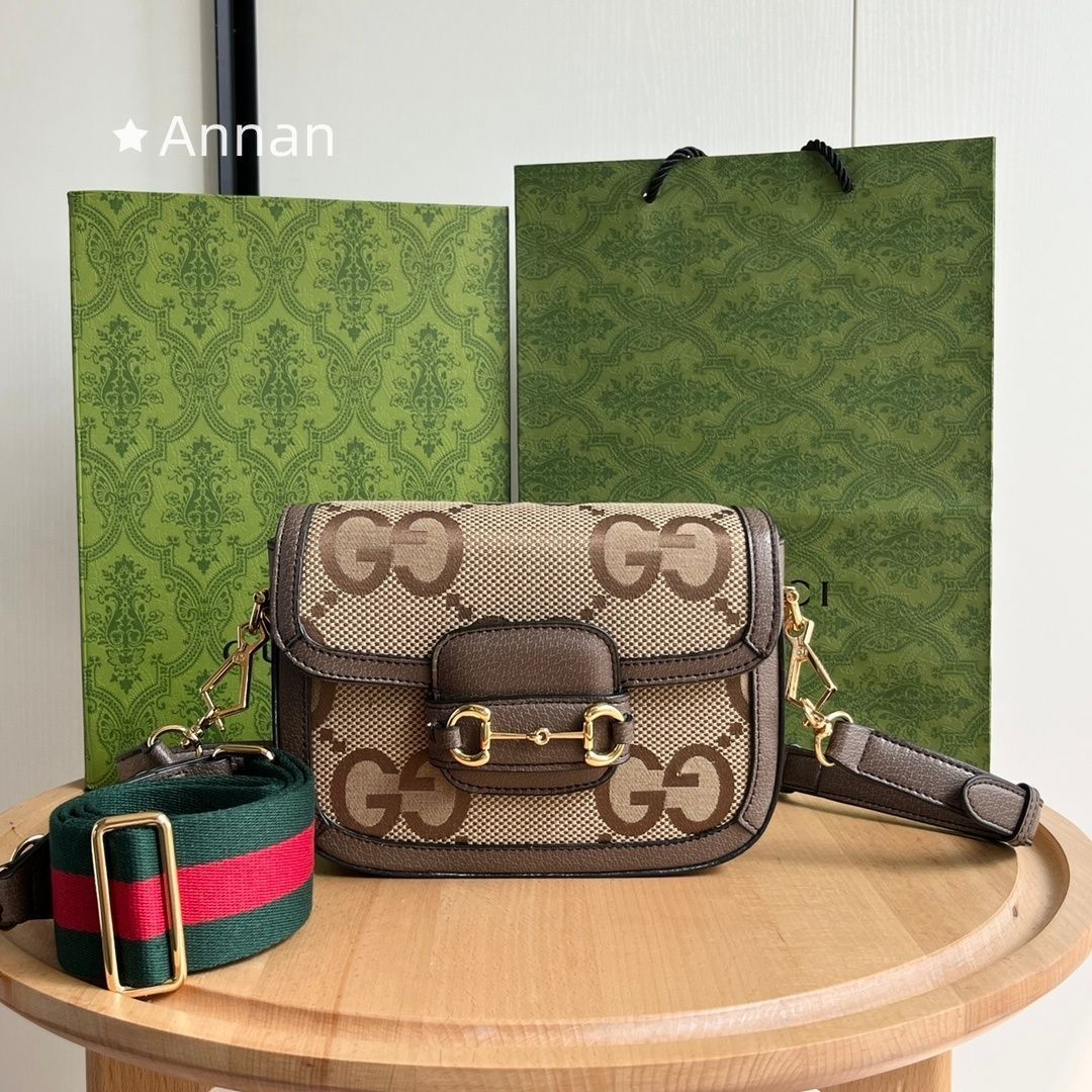 本日特価 本日限定！GUCCI グッチ ミニショルダーバッグ ジャンボGG ホースビット1955 658574