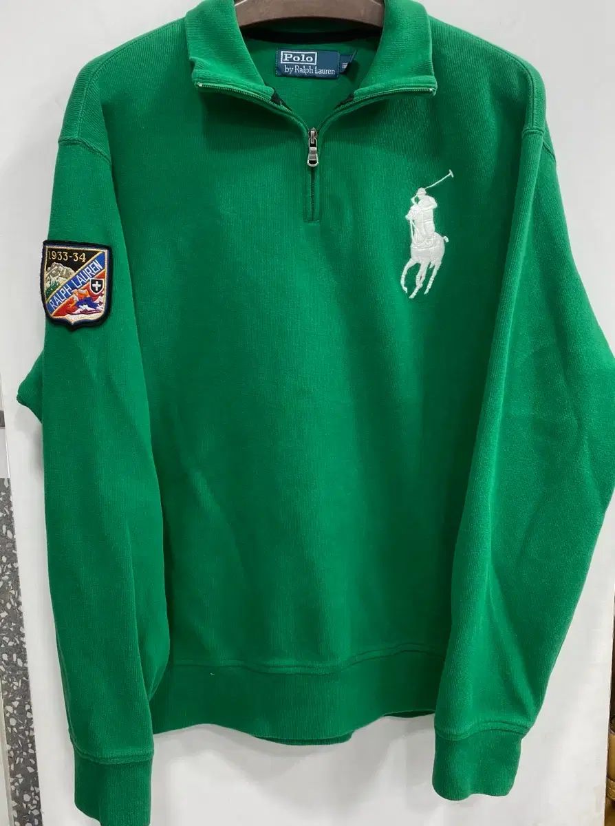 XL 2XL /表記L クリーニング済 正規品 ポロ ラルフローレン ビックポニー スキー ハーフジップ
