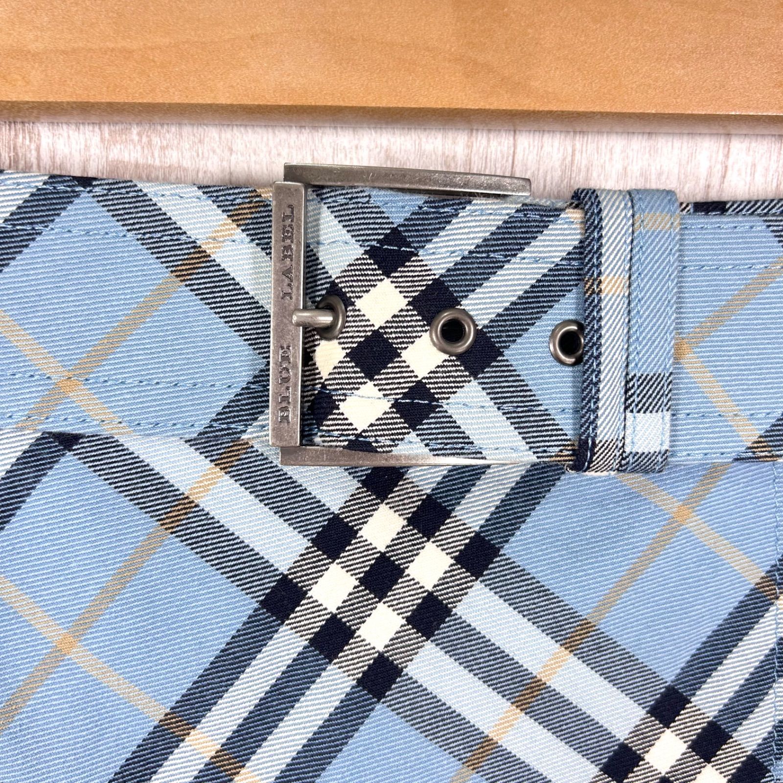 美品 レア 00s BURBERRY BLUE LABEL バーバリーブルーレーベル ベルト
