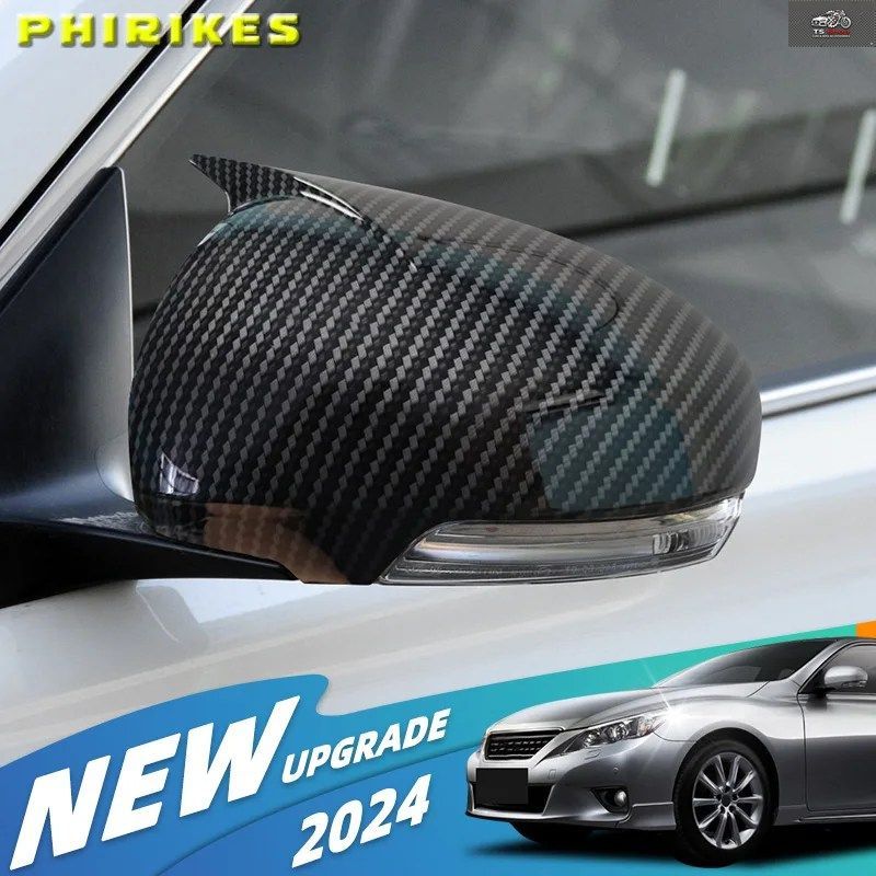 トヨタ マークX レイズ 2010 - 2016 車用ハウジングキャップ ミラーカバー ウインカーライトランプ付き ミラーキャップ