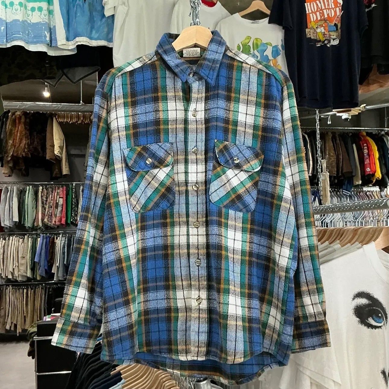 80s FIVEB ROTHER Heavy Flannel Shirt ファイブブラザー ヘビーフランネルシャツ