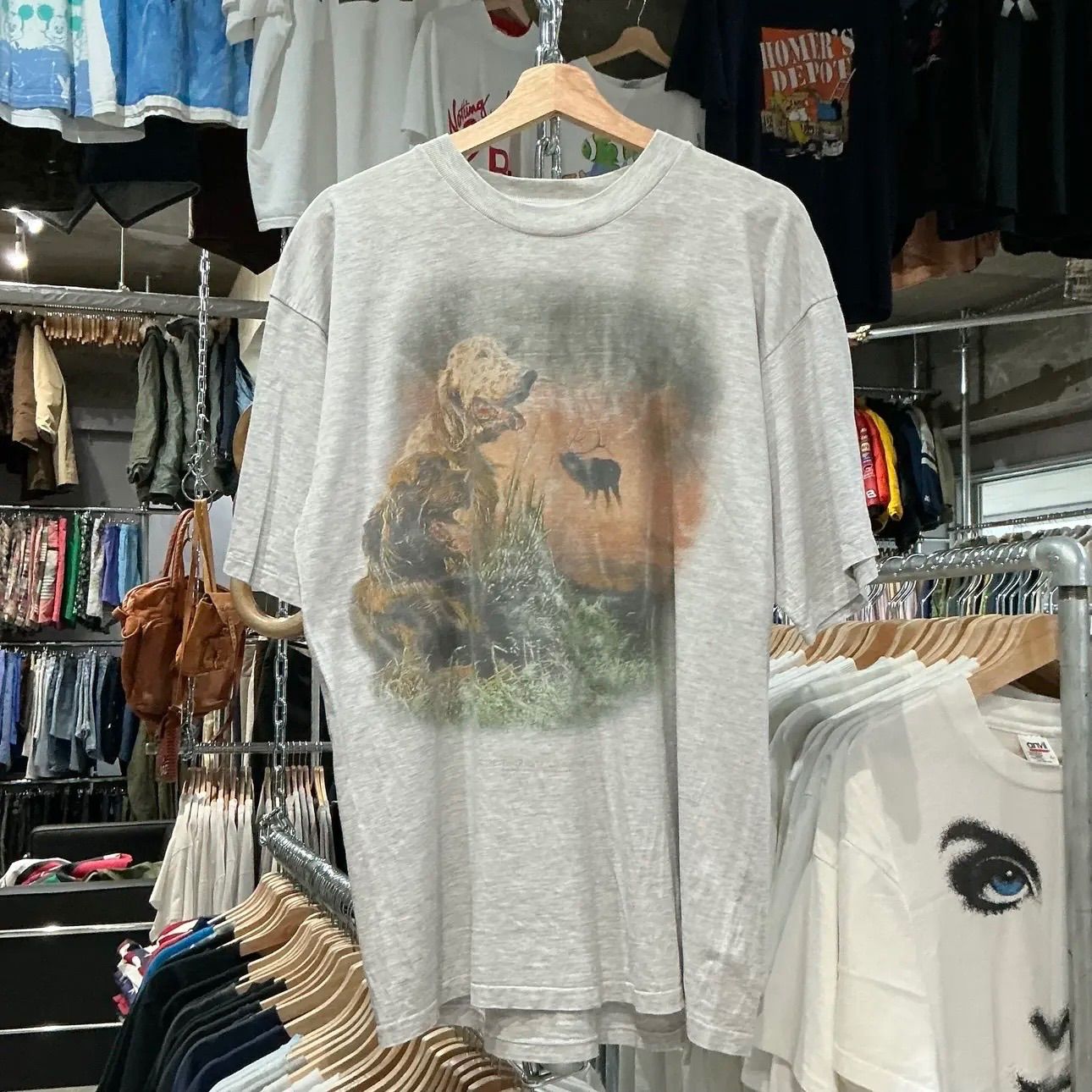 90s Dog Animal Tee 犬 動物 Tシャツ