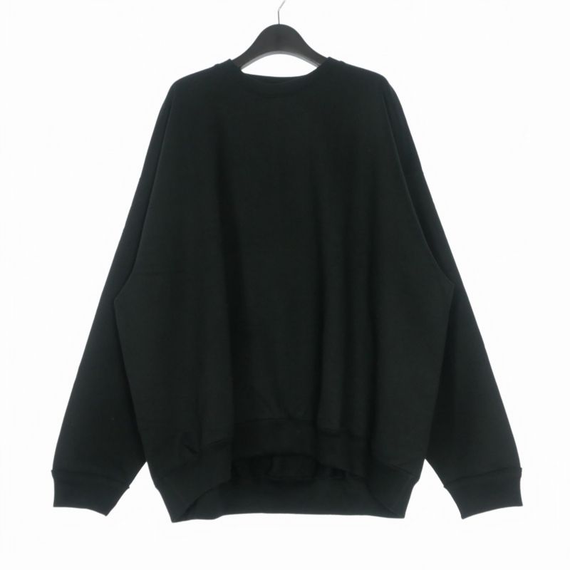 マーカウェア MARKA WARE 26SS Huge Sweat オーガニックコットン ヘビー吊裏毛 ヒュージスウェット トレーナー 長袖 2 ブラック 黒 A26A09CS01C