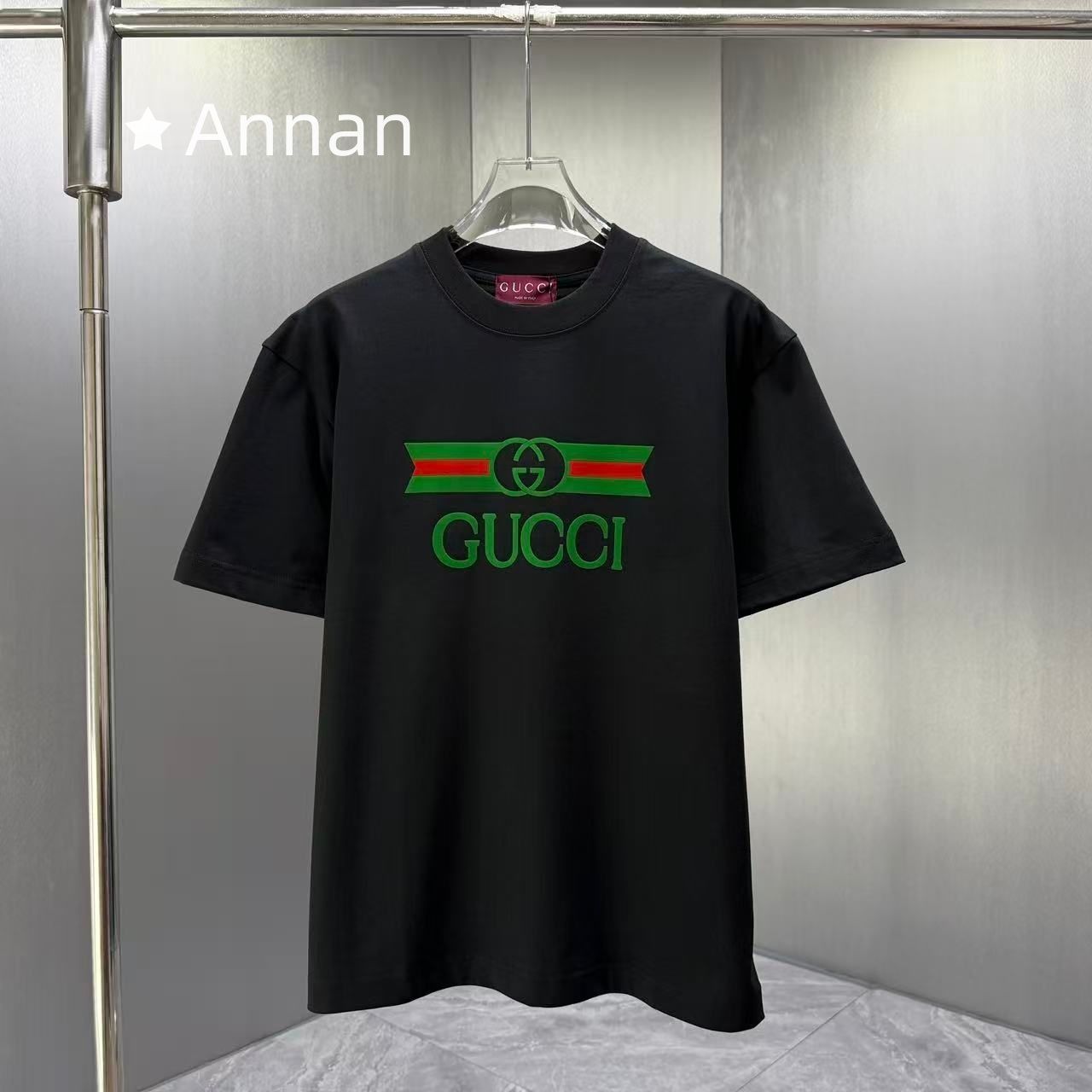 高級 人気商品新品 GUCCI グッチ Tシャツ　半袖　夏服　トップス 男女兼用