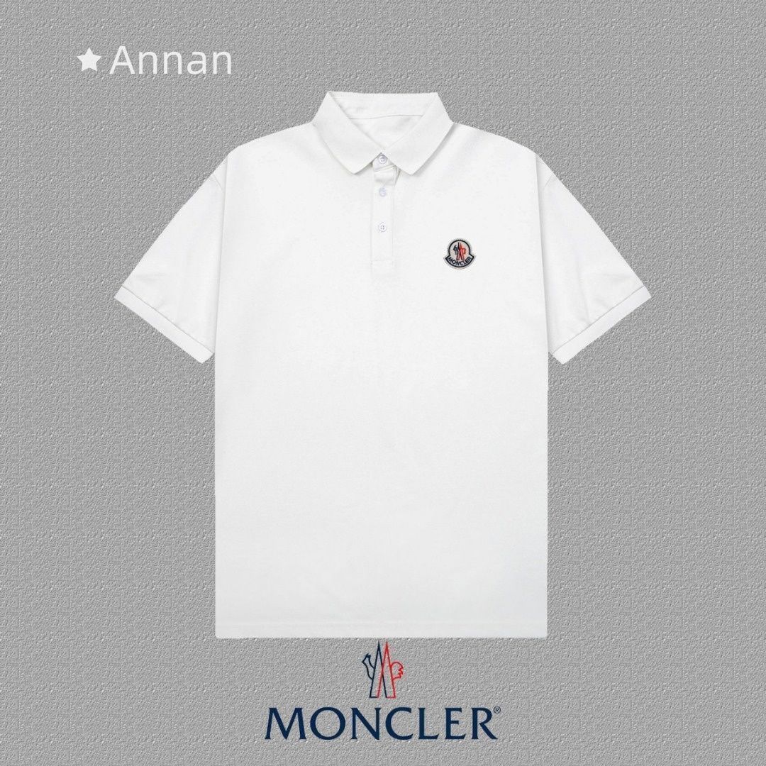 状態良 新品！新品 タグ付 MONCLER モンクレール ポロシャツ 半袖シャツ POLO メンズ レディース ユニセックス カジュアル