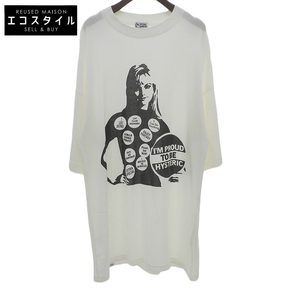 HYSTERIC GLAMOUR ヒステリックグラマー PINS WOMAN ワンピース レディース ホワイト FREE 01211CO01 F
