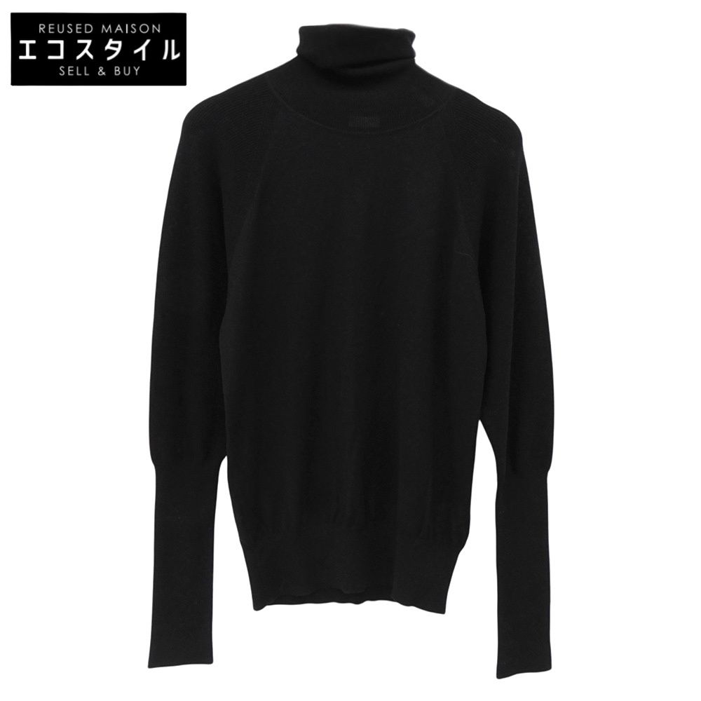 COLUMN コラム タートルネック ニット セーター シルクブレンド トップス レディース ブラック F 24AW F