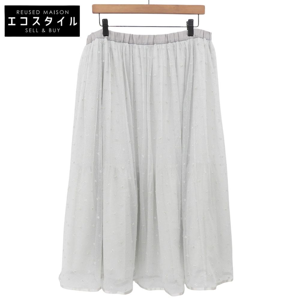 franche lippee フランシュリッペ 美品 ほしぞらチュールスカート レディース シルバー FL5 2660410 FL5