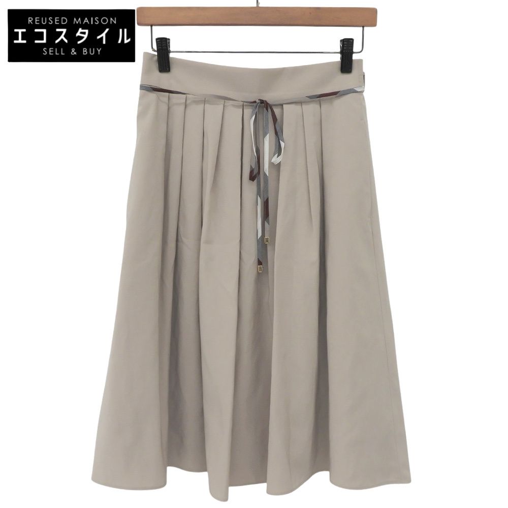 BLUE LABEL CRESTBRIDGE ブルーレーベルクレストブリッジ 美品 デュアルライトウェザー スカート レディース ベージュ 36 24年製 36