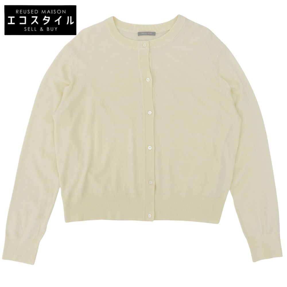 theory luxe セオリーリュクス 美品 Lulu Geena アイボリー ウールニットカーディガン トップス レディース 42 24AW 03-4303735 42
