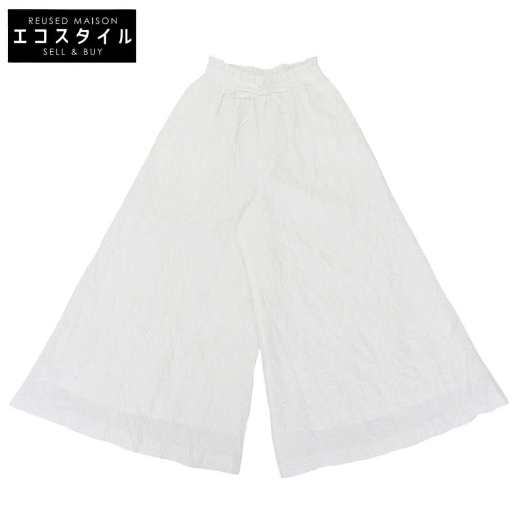 cygne シーニュ ワッシャーワイドパンツ ワイドパンツ ボトムス レディース ホワイト 0T CY2411-04-044 0T