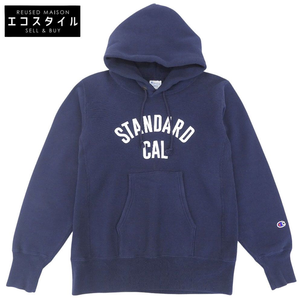 STANDARD CALIFORNIA スタンダードカリフォルニア チャンピオン別注 リバースウィーブ パーカー トップス メンズ ネイビー M M