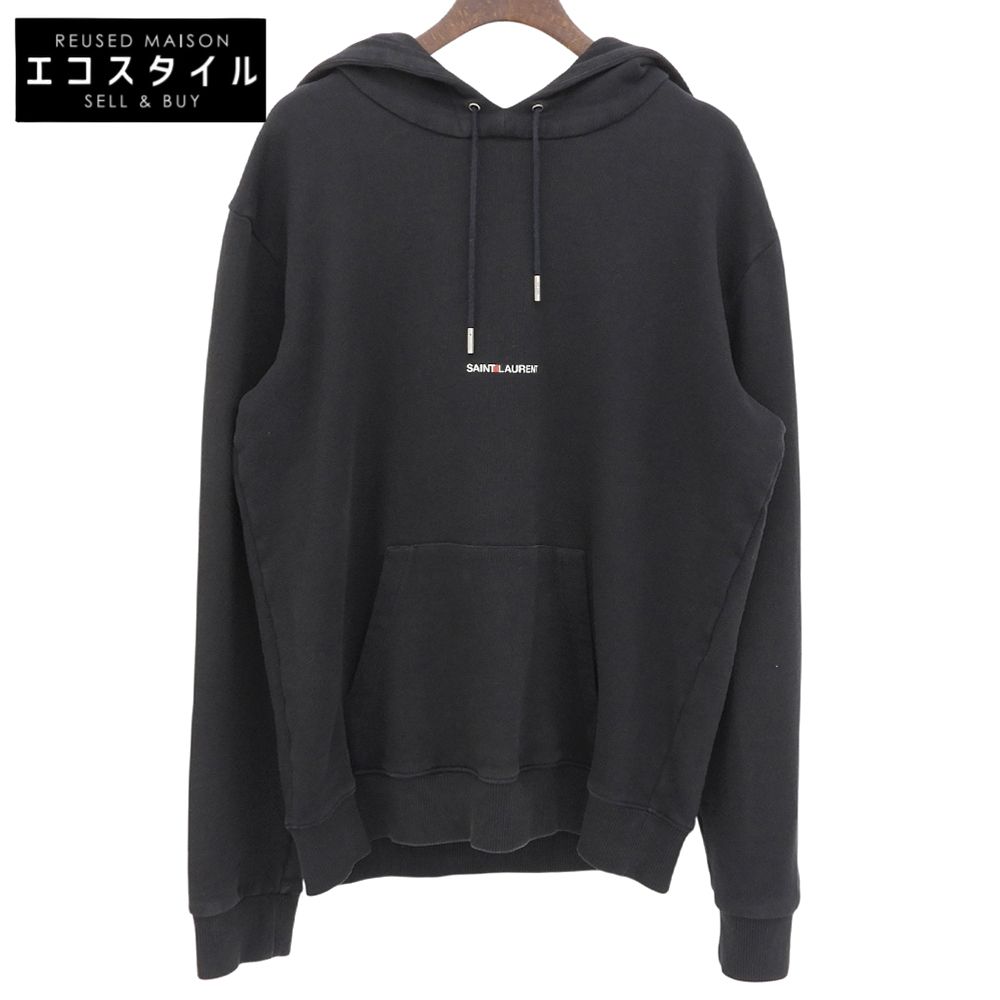 SAINT LAURENT PARIS サンローランパリ スウェットフーディ トップス メンズ 黒 ブラック S 464581 2017年製 S