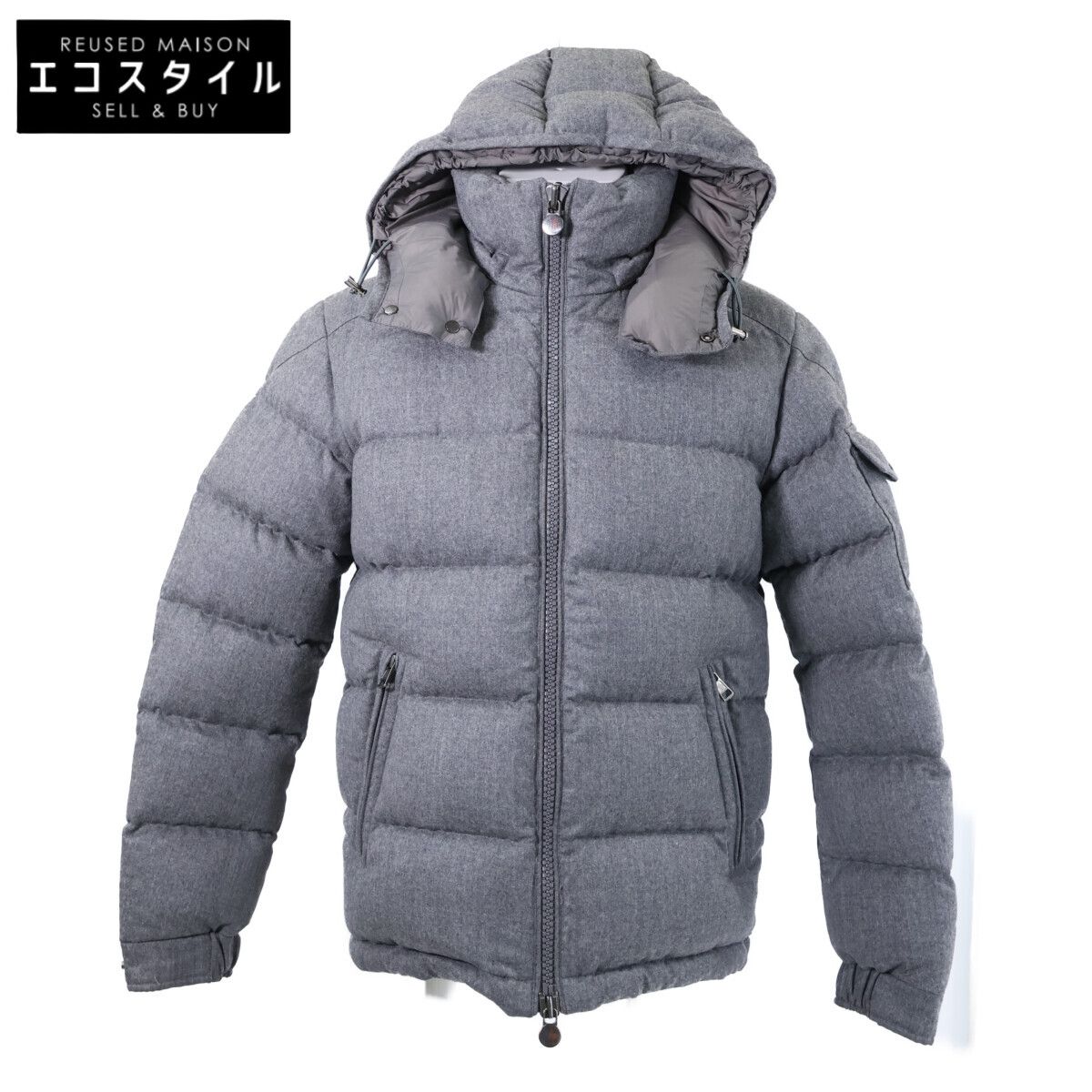 MONCLER モンクレール MONTGENEVRE モンジュネーブル ウール フード付ダウンジャケット 1