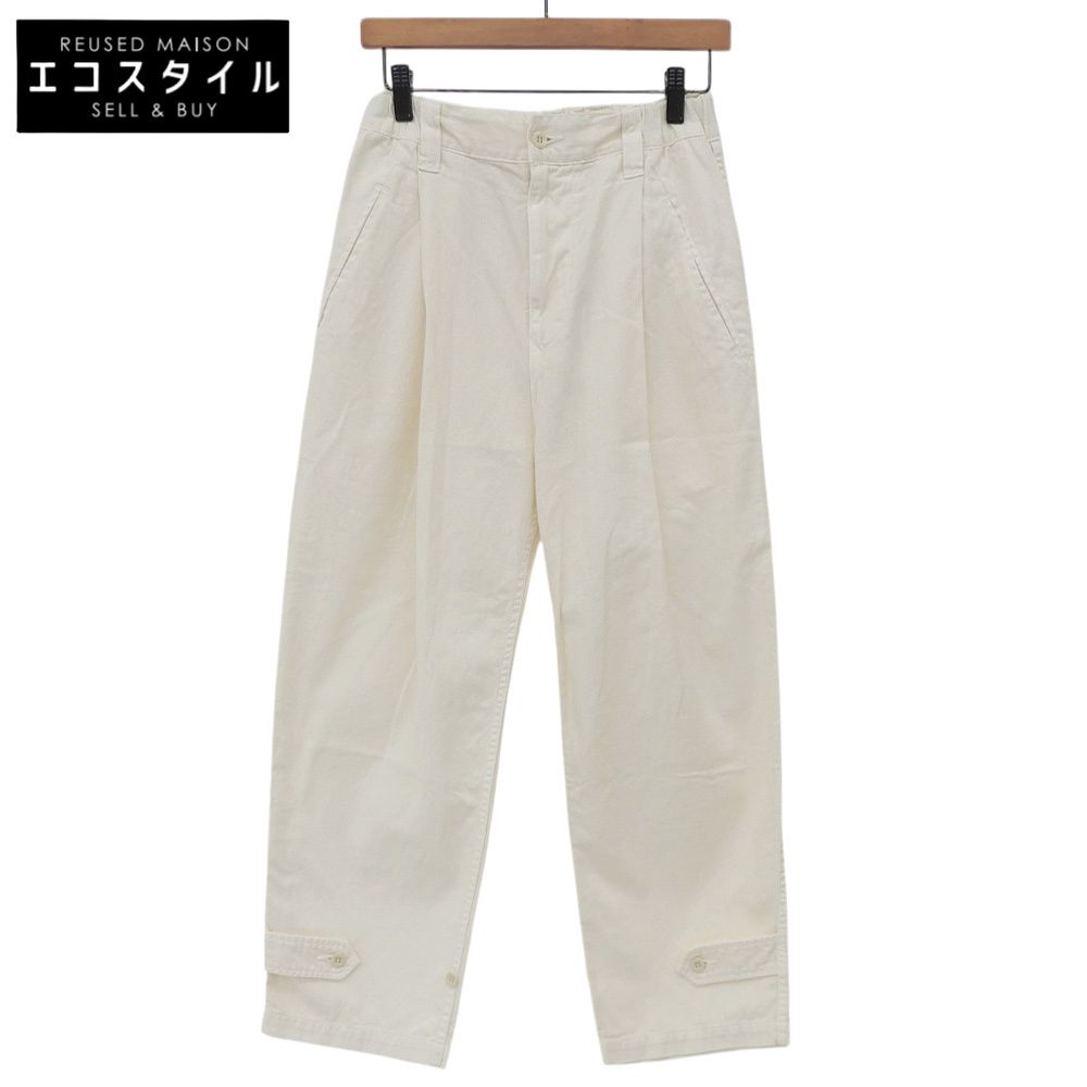 iori イオリ 新品同様 Ecru 1 Tuck Pants ワンタックパンツ ボトムス レディース ホワイト 1 iori57 1