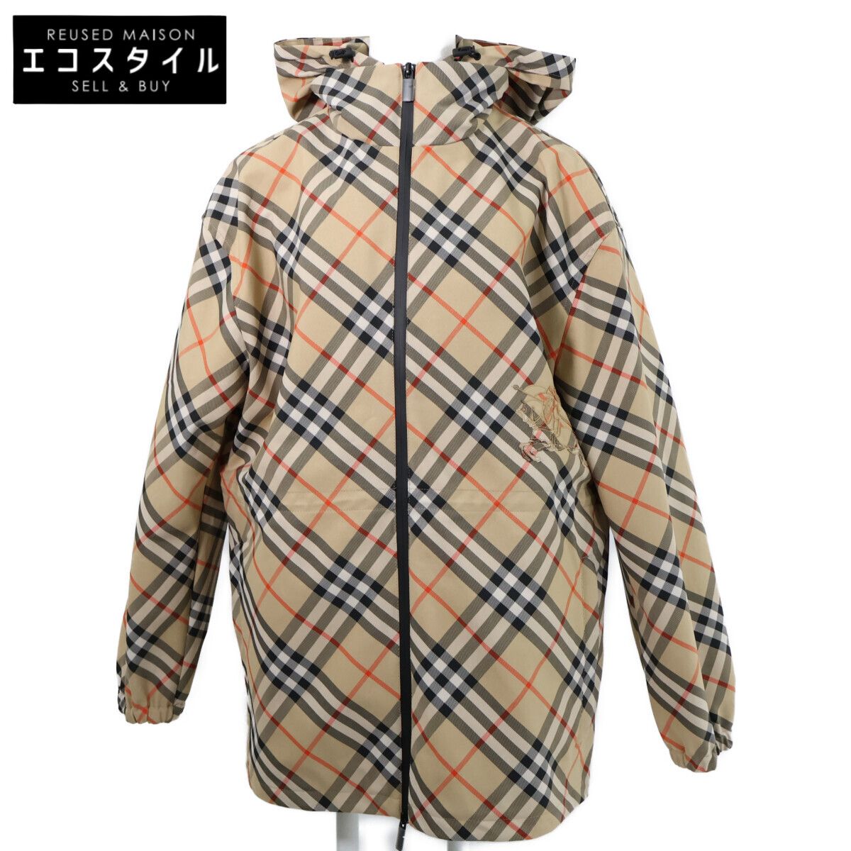 BURBERRY バーバリー 【新品/国内正規】8104112 ノバチェック ロゴパッチ ジップアップ ジャケット M