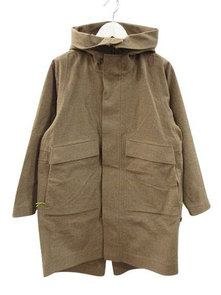 ルルレモン lululemon lab Wool Parka LM4ADKS ウール パーカ コート XS ブラウンベージュ系 ジップアップ 長袖 アウター