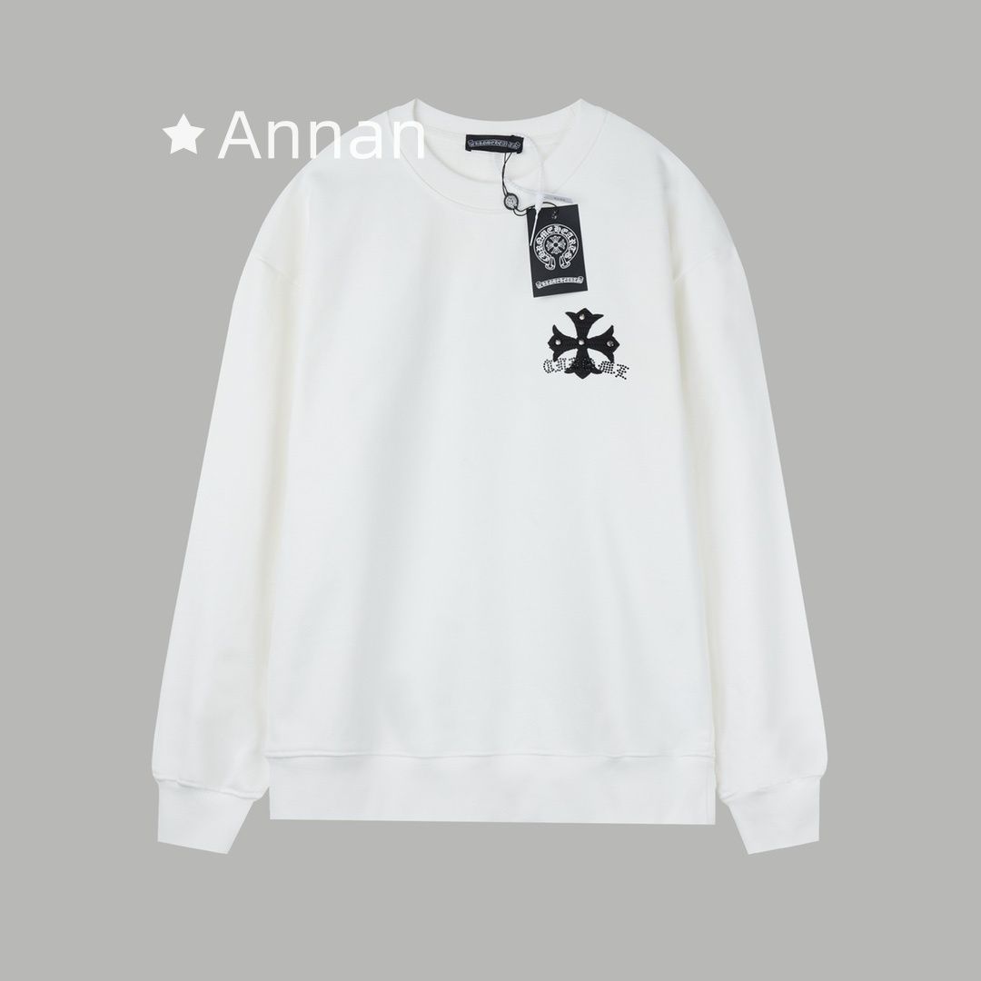 破格 可愛 美新品 タグ付 CHROME HEARTS クロムハーツ パーカー シンプルフード付きパーカー ユニセックス