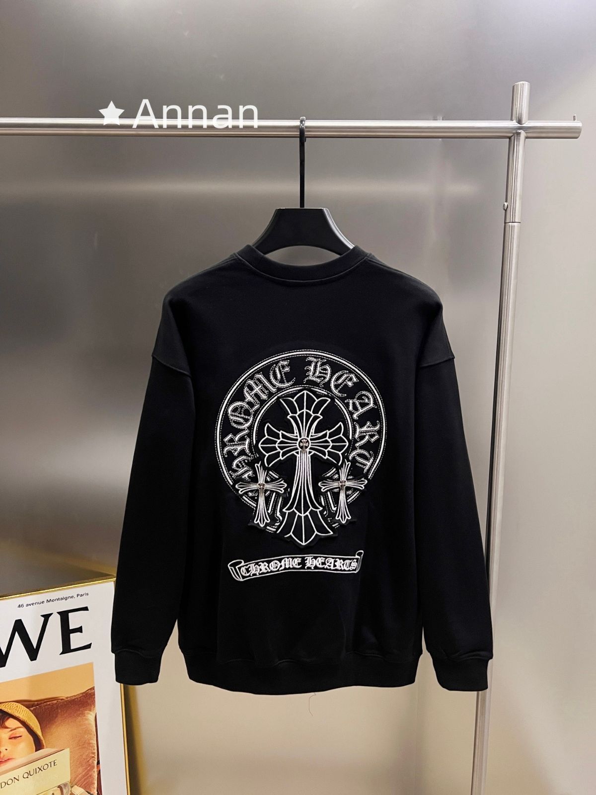 使用少 極美品 人気 新品 タグ付 CHROME HEARTS クロムハーツ パーカー シンプルフード付きパーカー ユニセックス