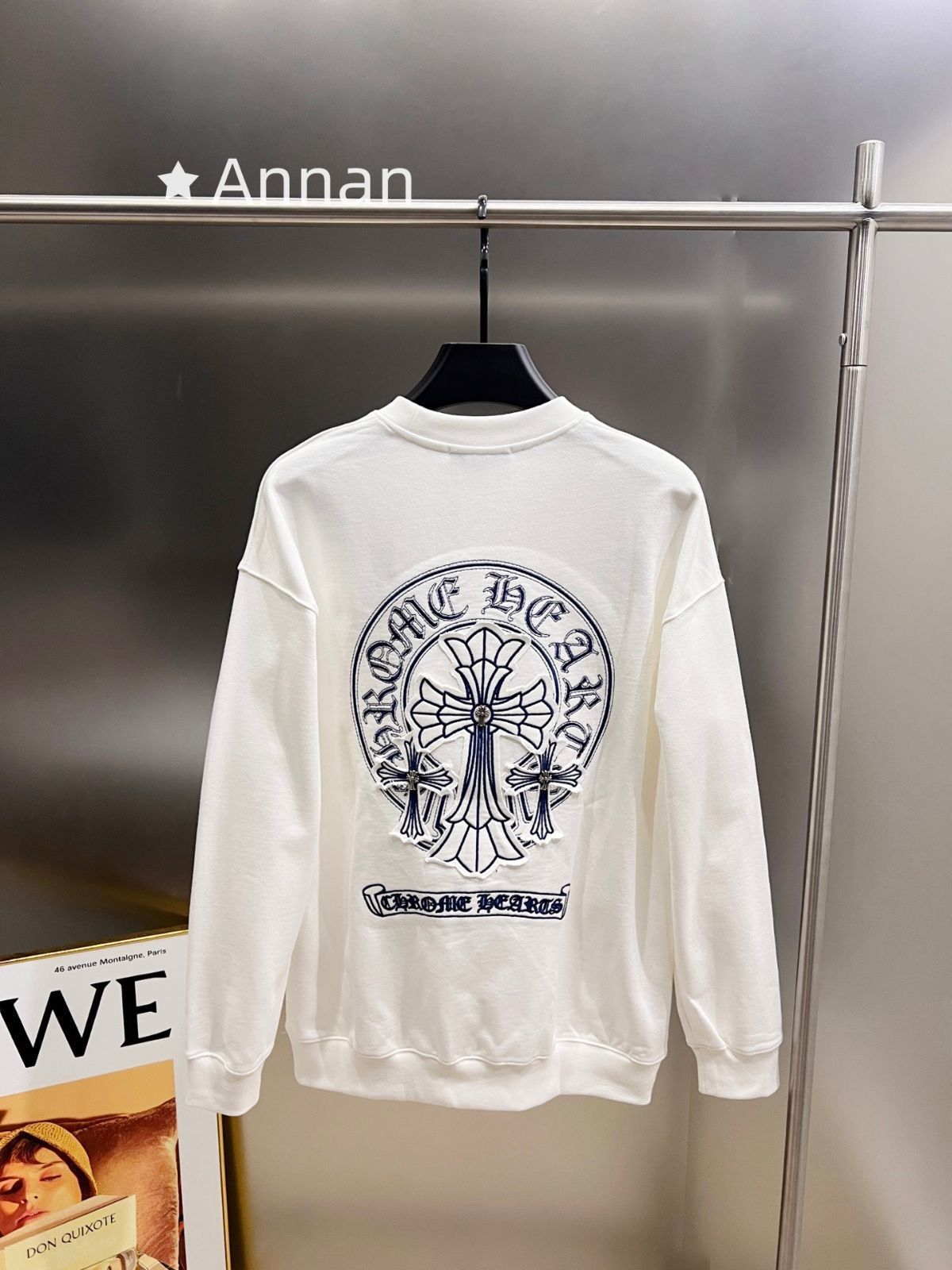 現行限定未使用に近い 新品 タグ付 CHROME HEARTS クロムハーツ パーカー シンプルフード付きパーカー ユニセックス