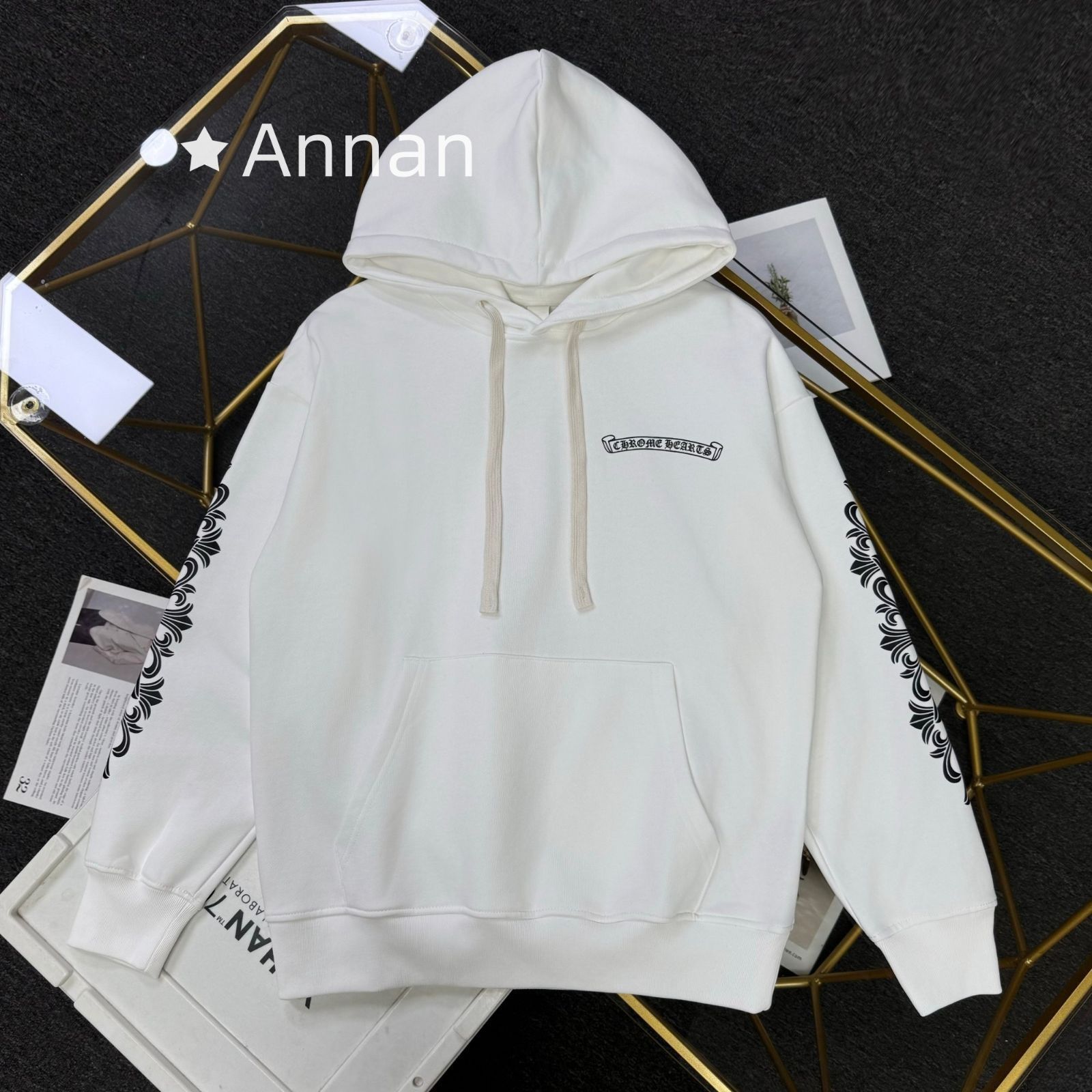 高級 人気商品新品 タグ付 CHROME HEARTS クロムハーツ パーカー シンプルフード付きパーカー ユニセックス