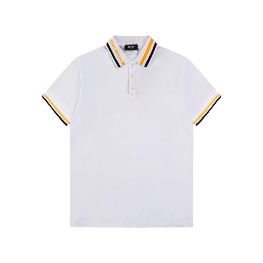 【特価】超美品 限定品 限界価格新品 タグ付 FENDI フェンディ ポロシャツ 半袖シャツ POLO メンズ レディース ユニセックス カジュアル