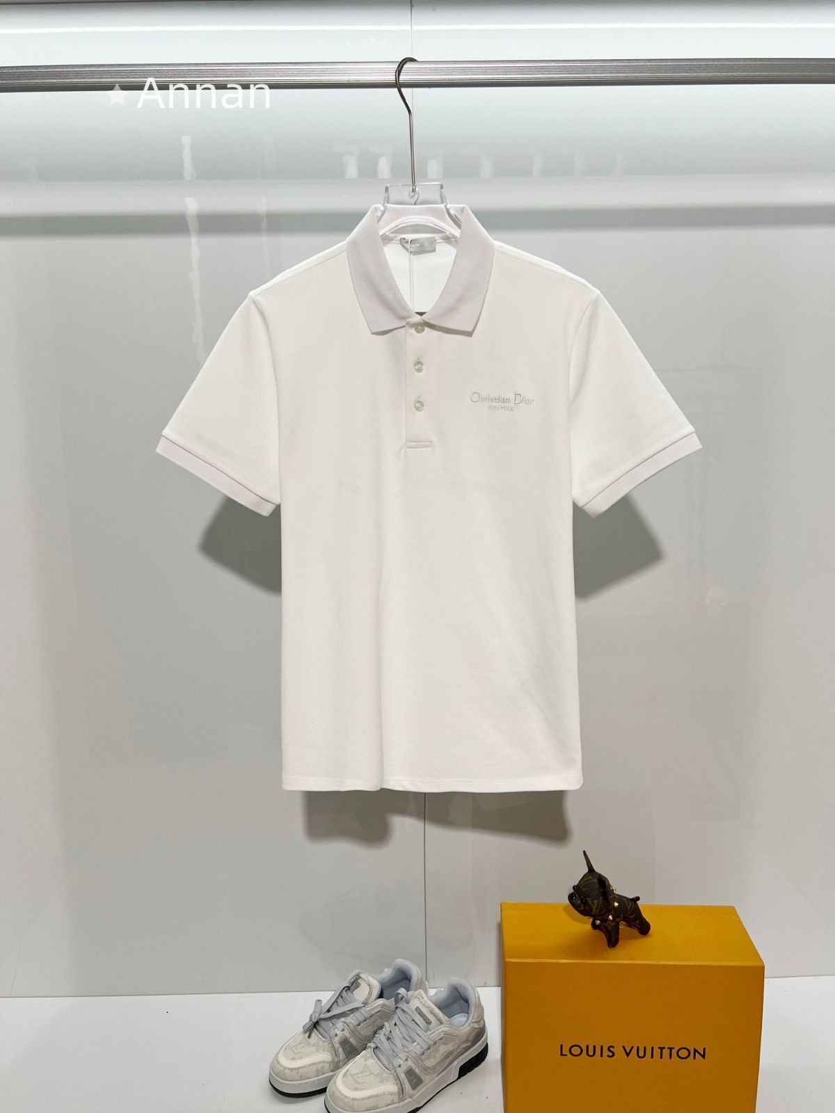 極美品 入手困難新品 タグ付 CHRISTIAN DIOR クリスチャン ディオール ポロシャツ 半袖シャツ POLO メンズ レディース ユニセックス カジュアル
