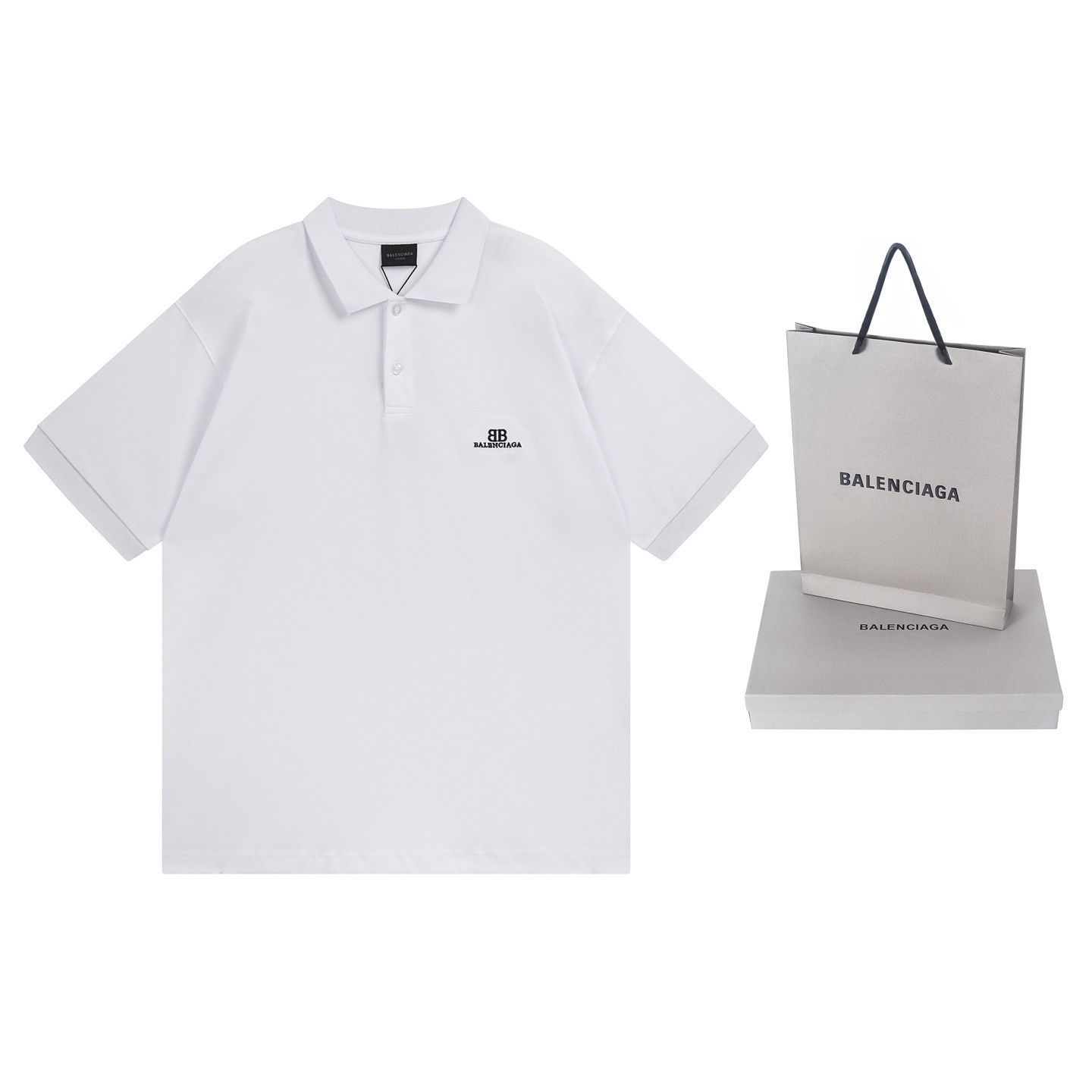 超美品 本日特価新品 タグ付 BALENCIAGA バレンシアガ 半袖シャツ POLO メンズ レディース ユニセックス カジュアル