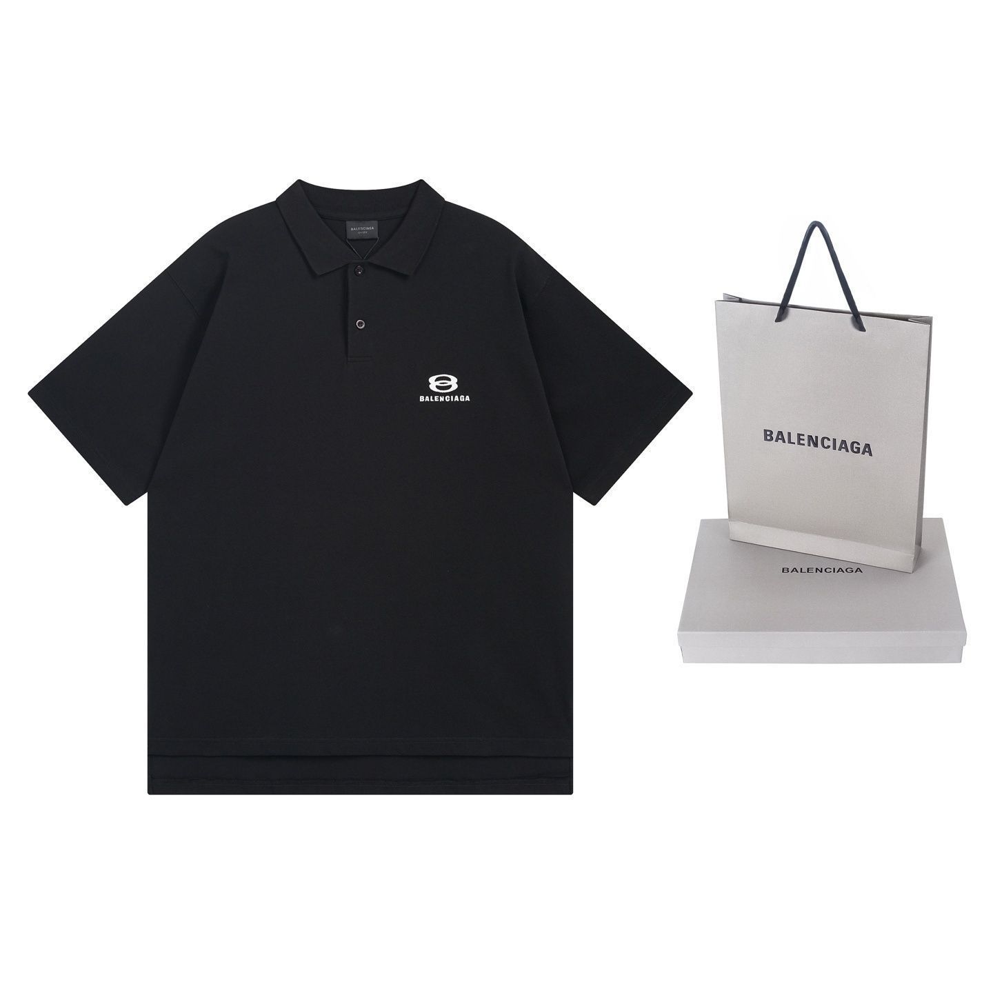 限定 新品未使用品 本日限定！本日限定！新品 タグ付 BALENCIAGA バレンシアガ 半袖シャツ POLO メンズ レディース ユニセックス カジュアル