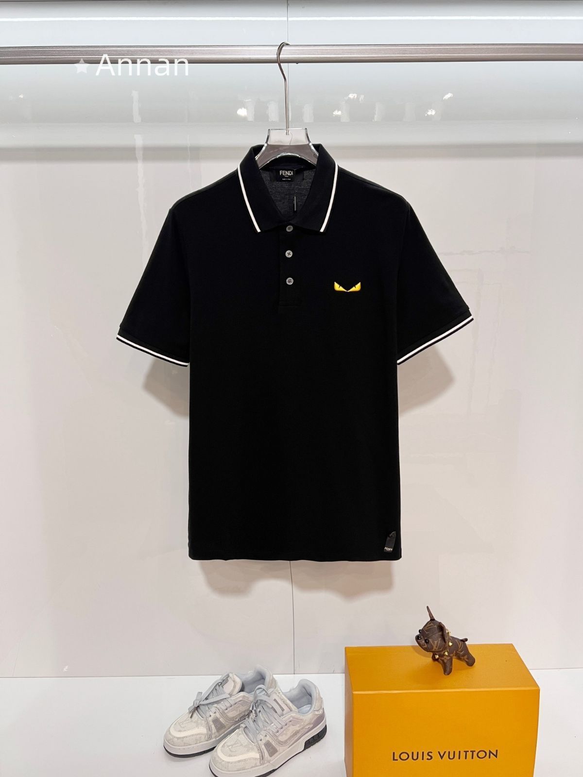 送料無料 本日特価 新品 タグ付 FENDI フェンディ ポロシャツ 半袖シャツ POLO メンズ レディース ユニセックス カジュアル