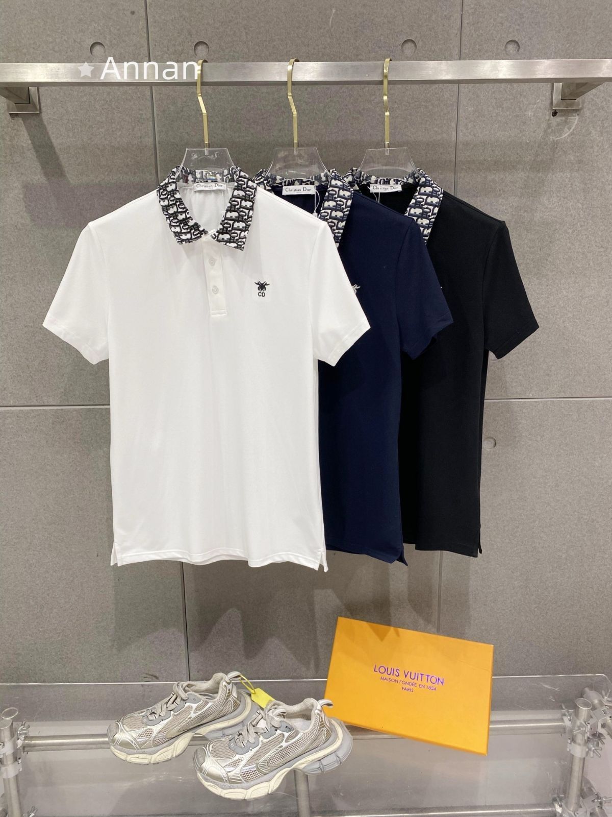 使用少 極美品 人気 新品 タグ付 CHRISTIAN DIOR クリスチャン ディオール ポロシャツ 半袖シャツ POLO メンズ レディース ユニセックス カジュアル