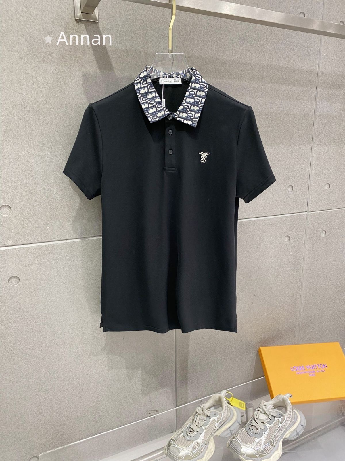 新品に近い 新型 人気 人気 新品 タグ付 CHRISTIAN DIOR クリスチャン ディオールポロシャツ 半袖シャツ POLO メンズ レディース ユニセックス カジュアル