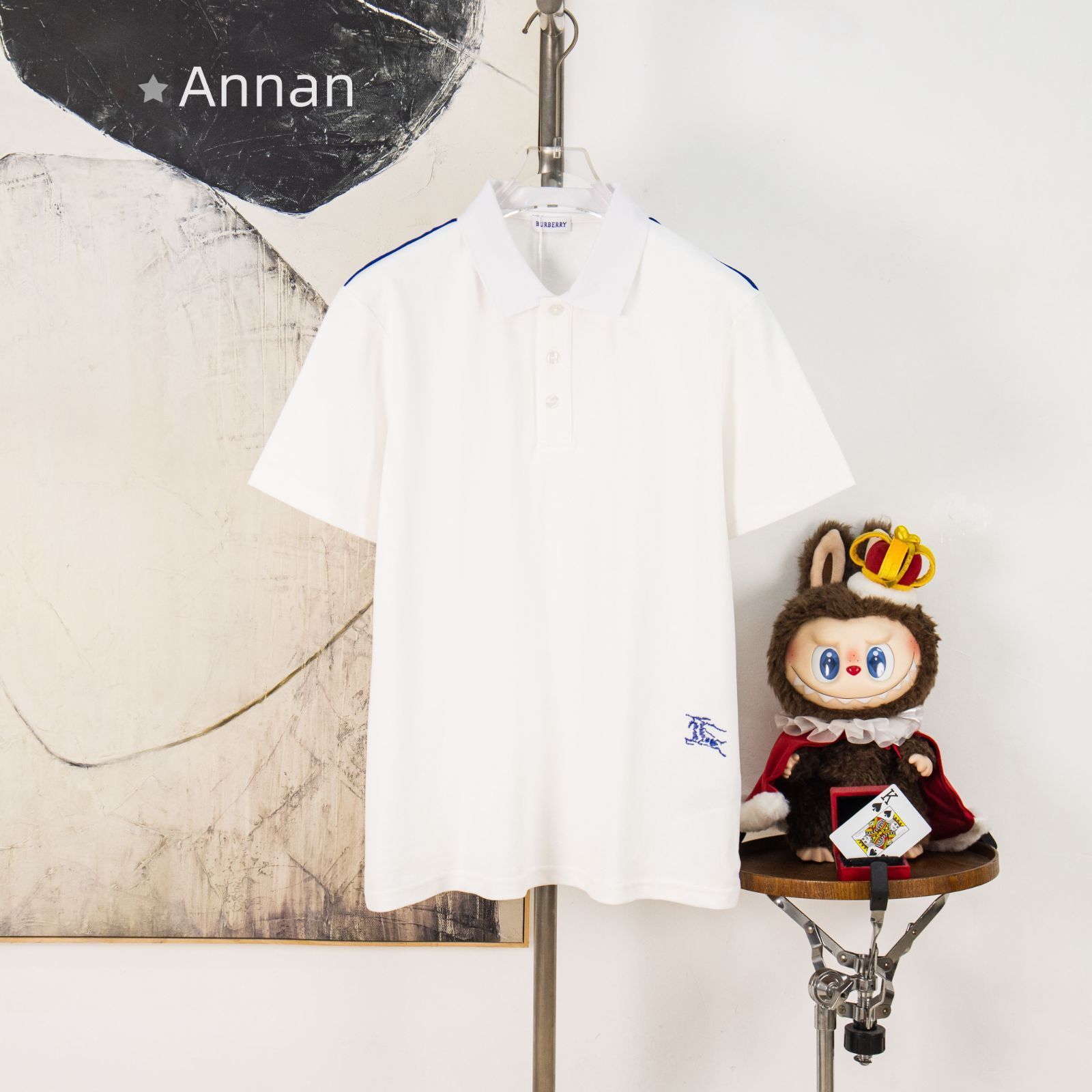状態良 新品 タグ付 BURBERRY バーバリー ポロシャツ 半袖シャツ POLO メンズ レディース ユニセックス カジュアル